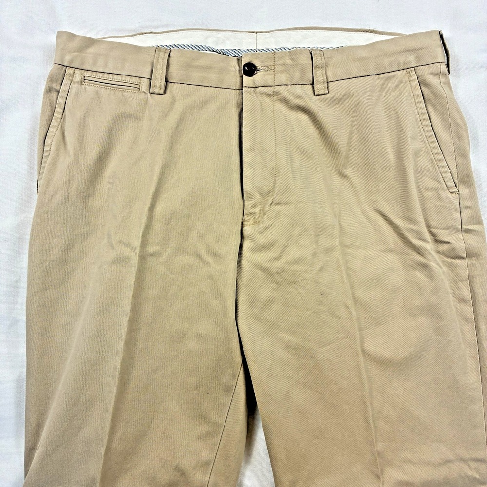 Polo Ralph Lauren Men 36x31 Suffield Chino Pants Tan Cotton Slim Leg Beige